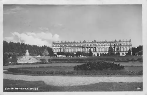 AK Schloss Herren - Cheimsee versandt 1928