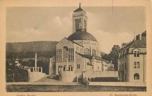 AK - Baden Baden  St. Bernhardus Kirche nicht versandt