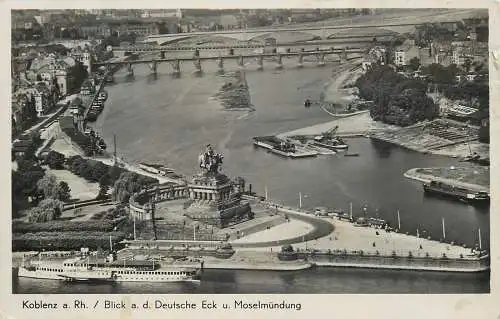 AK - Koblenz Rhein Das Deutsche Eck u. Moselmündung