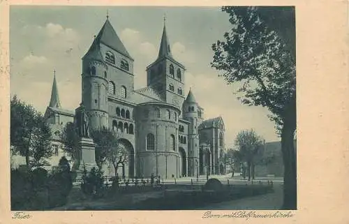 AK - Trier Dom mit Liebfrauenkirche versandt 1930