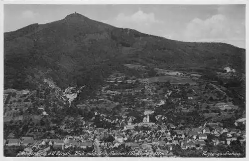 AK - Zwingenberg, Bergstrasse, Flugzeugaufnahme, Malchen, Melibokus