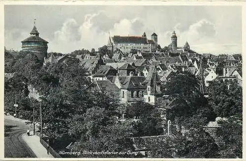 AK - Nürnberg Blick vom Hallerir zur Burg nicht versandt