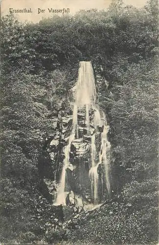 AK - Trusetaler Wasserfall versandt 1907