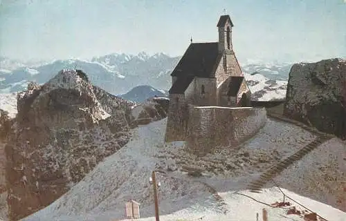 AK, Ausblick Wendelsteinbahn - Kaisergebirge, versandt