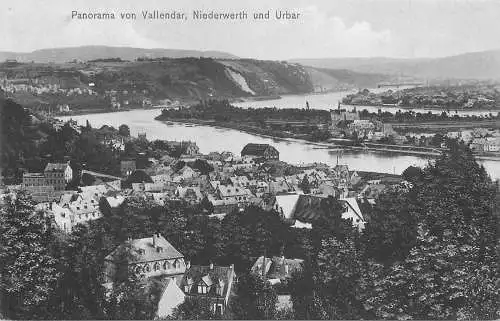 AK - Panorama von Vallendar, Niederwerth und Urbar