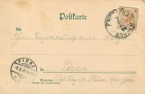 AK - Gruss aus Zittau Totalansicht versandt 1899