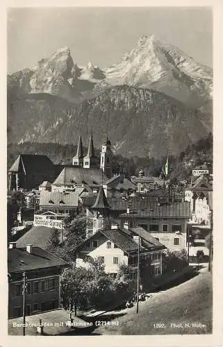 AK - Berchtesgaden mit Watzmann versandt 1938