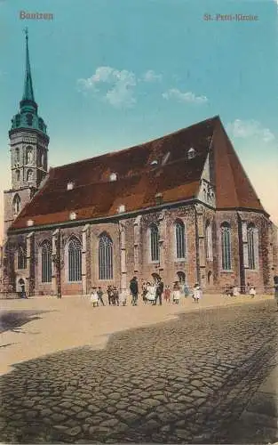 AK - Bautzen St. Petri- Kirche Feldpost versandt 1916