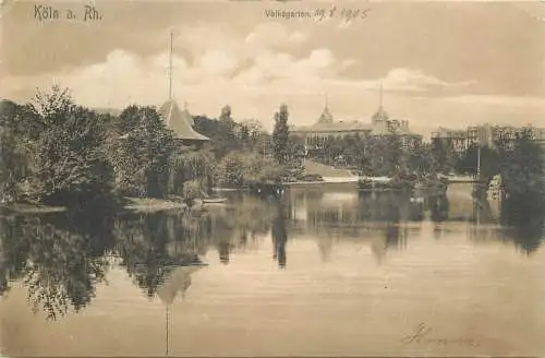 AK - Köln am Rhein Volksgarten versandt 1905