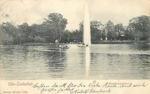 AK - Köln Lindenthal Stadtwaldsee versandt 1906