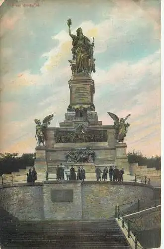 AK Nationaldenkmal Niederwalddenkmal versandt 1908