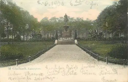 AK Mönchengladbach Kaiserplatz versandt 1906