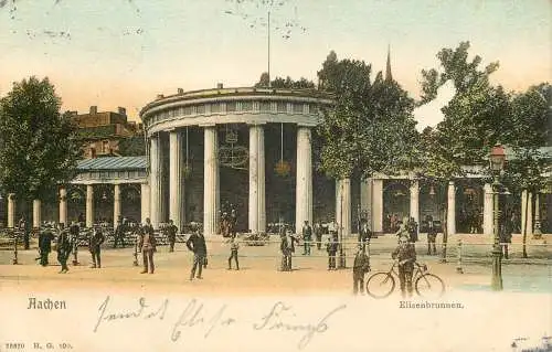 Ansichtskarte Aachen Elisenbrunnen versandt 1904