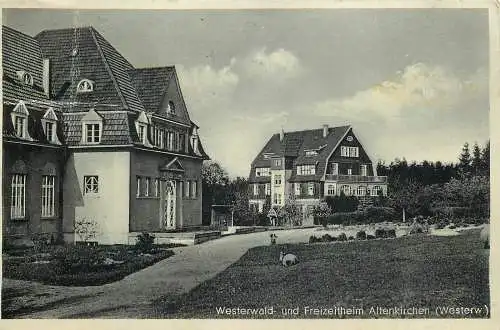 Ansichtskarte Westerwald und Freizeitheim Altenhirchen versandt 1936