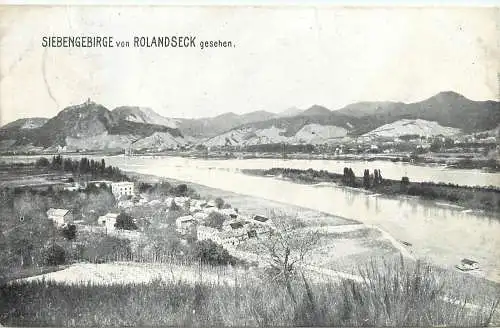 AK - Siebengebirge von Rolandseck gesehen versandt 1907
