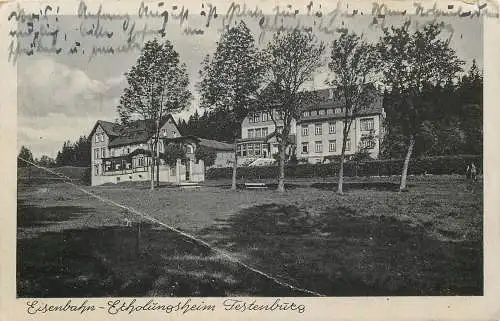 AK Eisenbahnheim Festenburg (Oberharz) versandt 1944 Clausthal