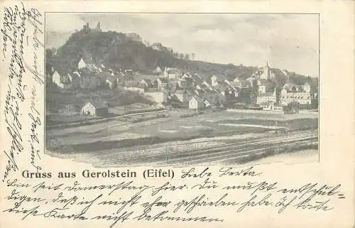 AK - Gruss aus Gerolstein Eifel Totalansicht versandt 1904