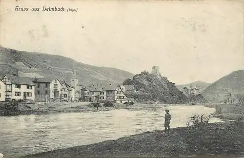 AK Gruss aus Heimbach in der Eifel versandt