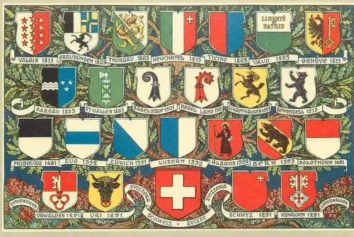 AK - Schweiz Schweizer Wappen nicht versandt