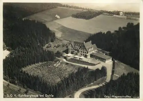 AK S. G. V. - Kohlberghaus bei Dahle Orig. - Fliegeraufnahme