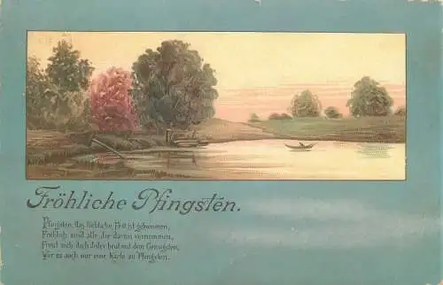 Ansichtskarte Fröhliche Pfingsten versandt 1900 Ohligs