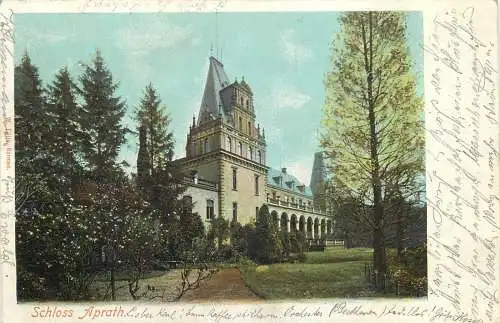 AK - Aprath Blick zum Schloss versandt 1903