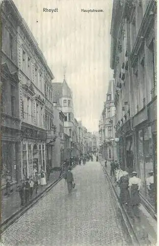 AK - Rheydt Hauptstraße versadt 1908 Mönchengladbach