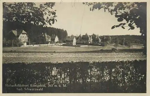 AK - Höhenluftkurort Königsfeld bad. Schwarzwald versandt 1937