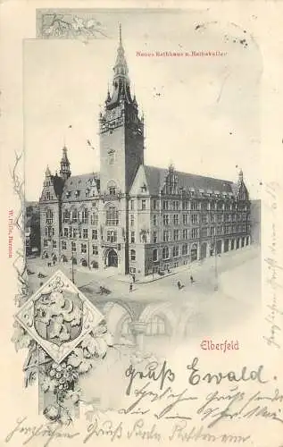 AK - Elberfeld Neues Rathaus und Ratskeller versandt 1901