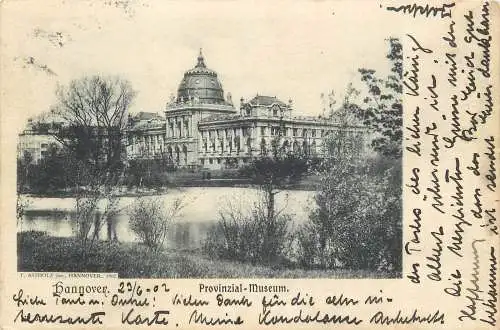 AK Hannover Provinzial Museum versandt 1902