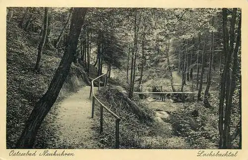 AK - Ostseebad Neukuhren Lachsbachtal Feldpost versandt 1939