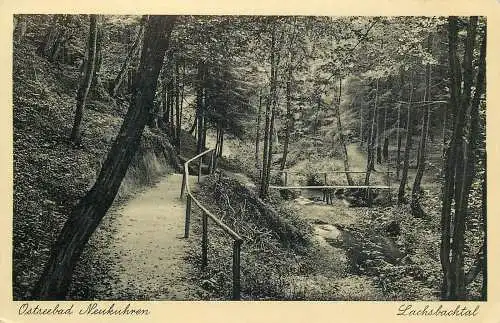 AK Ostseebad Neukuhren Lachsbachtal Feldpost versandt 1939