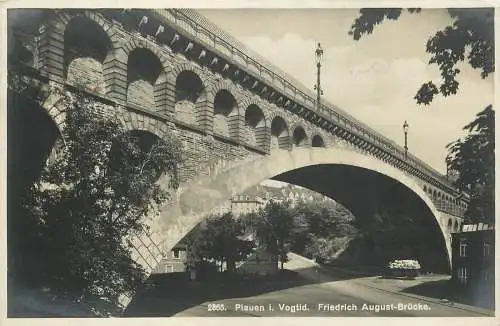 AK - Plauen im Vogtland Friedrich August Brücke