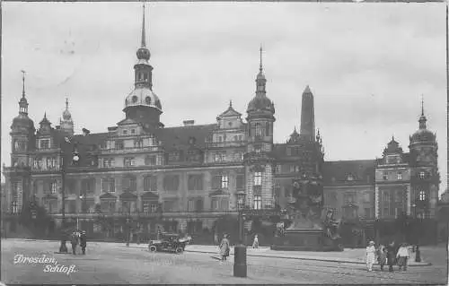 AK - Dresden Residenzschloss versandt 1924
