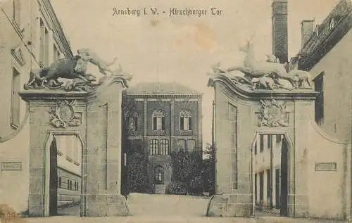 AK Arnsberg i. W. Hirschberger Tor versandt 1919