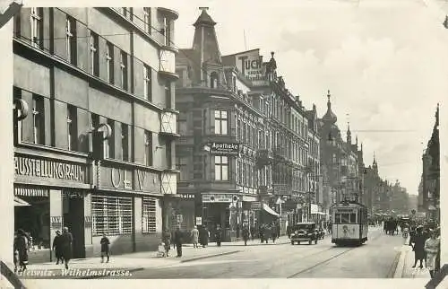 AK - Gleiwitz Wilhelmstrasse versandt 1940