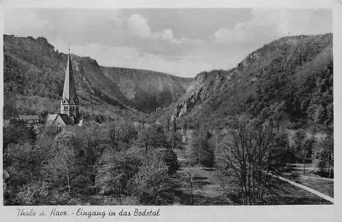 AK Thale am Harz Eingang in das Bodetal nicht versandt