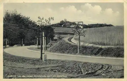 AK Ausblick von der neuen Kunststraße nach St. Annaberg