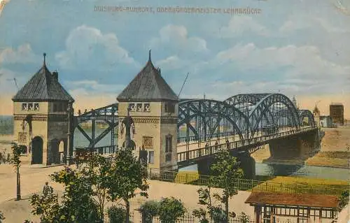 AK, Duisburg-Ruhrort, Oberbürgermeister Lehrbrücke, versandt