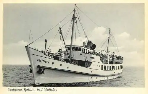 AK, Nordseebad Borkum, M.S. Westfalen