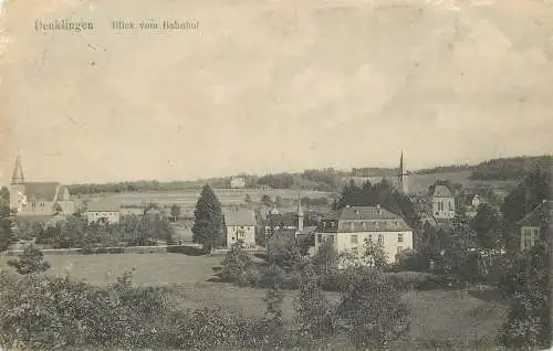 AK Feldpost Denklingen, Blick vom Bahnhof, versandt