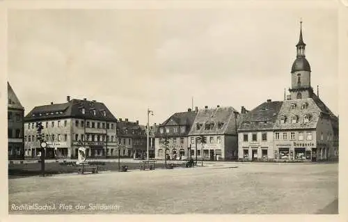 AK - Rochlitz (Sachs.) Platz der Solidarität versandt 1955