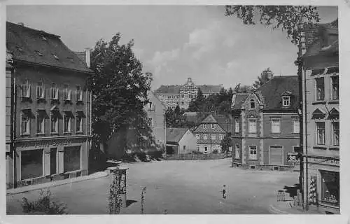 AK - Ebersbach i. Sa  Marktplatz mit Blick nach der Hainschule