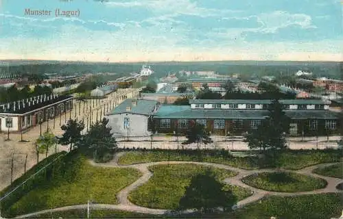 AK Litho, Munster (Lager), Feldpost versandt 1915