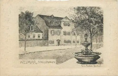 AK - Weimar Schillerhaus von Carl Jander Berlin  C.