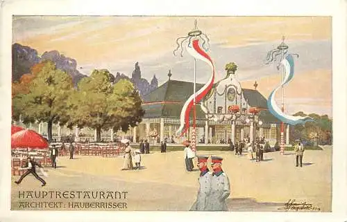 AK - Regensburg Oberpfälzische Kreisausstellung 1910 Hauptrestaurant