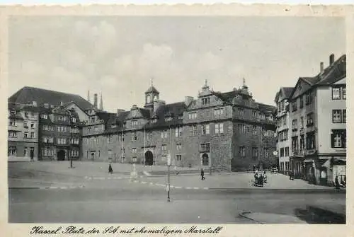 AK Kassel Platz der SA mit ehemaligem Marstall versandt 1941