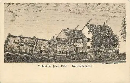 AK - Velbert im Jahre  1887 Neustraßenecke nicht versandt