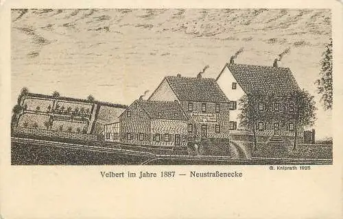 AK Velbert im Jahre  1887 Neustraßenecke nicht versandt