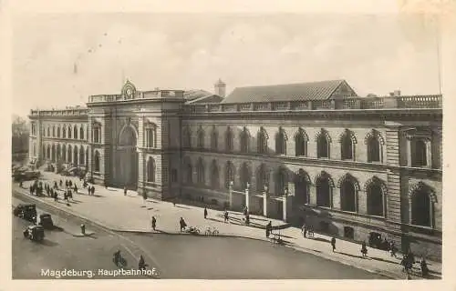 AK Magdeburg Hauptbahnhof versandt 1941?